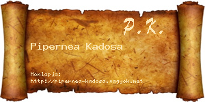 Pipernea Kadosa névjegykártya